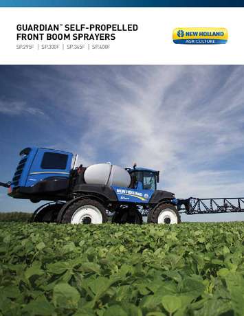 Guardian™ Front Boom Sprayers - SP.295F/ SP.300F/ SP.345F/ SP.400F - Brochure